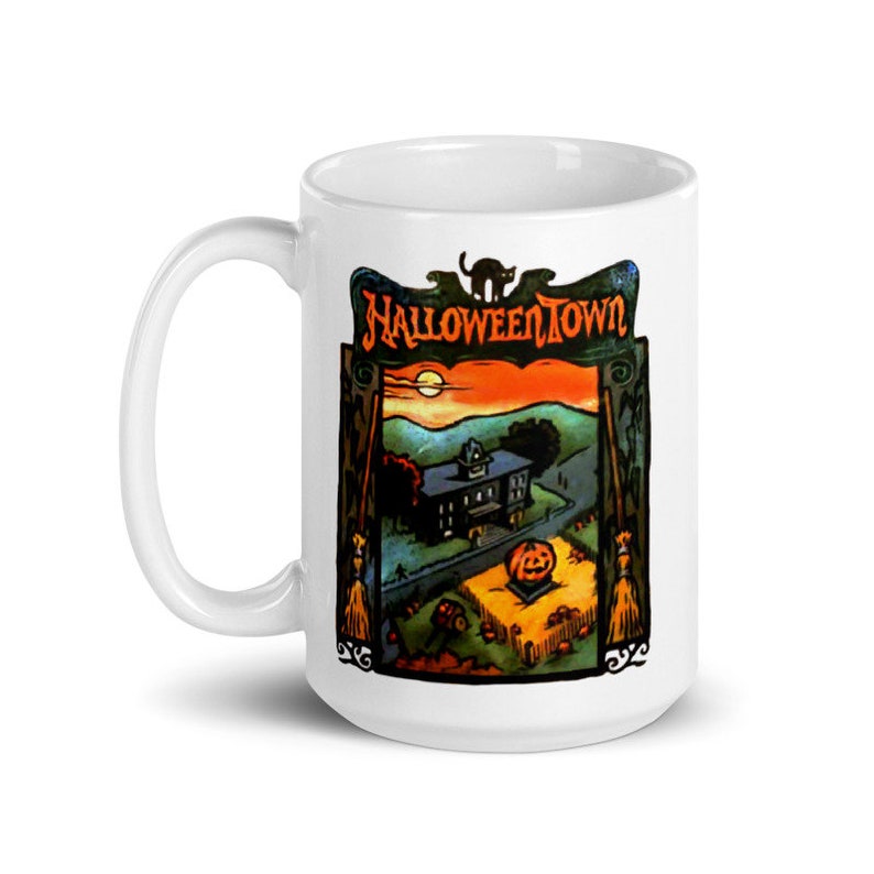 Halloweentown Book Mug Special Edition 15 oz Halloween Fall Autumn Pumpkins Disney Channel 90's image 1