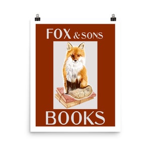 You've Got Mail - Linen Print - Fox & Sons Books - Multiple Sizes for Fall Wall Art