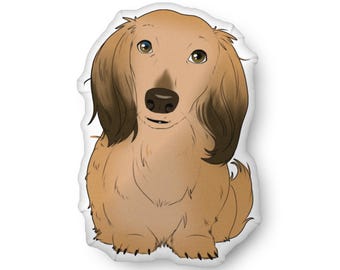 English Cream Dachshund Pillow