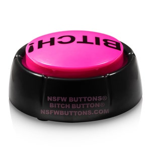 BITCH Button Talking Novelty Toy Sizzlin' Adult Audio Attitude, FUN Every Time You Press it Premium batteries and sticker included image 5