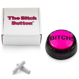 BITCH Button Talking Novelty Toy Sizzlin' Adult Audio Attitude, FUN Every Time You Press it Premium batteries and sticker included image 7