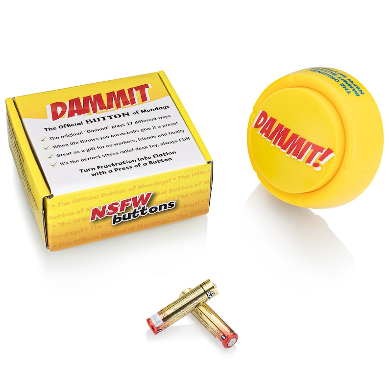 DAMMIT Button Stress Relief Toy - The Official Button of Mondays! image 4