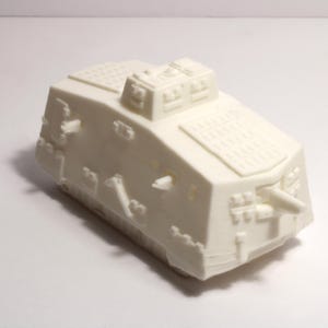 German A7V Tank - 1:72 Scale - 4 Inches