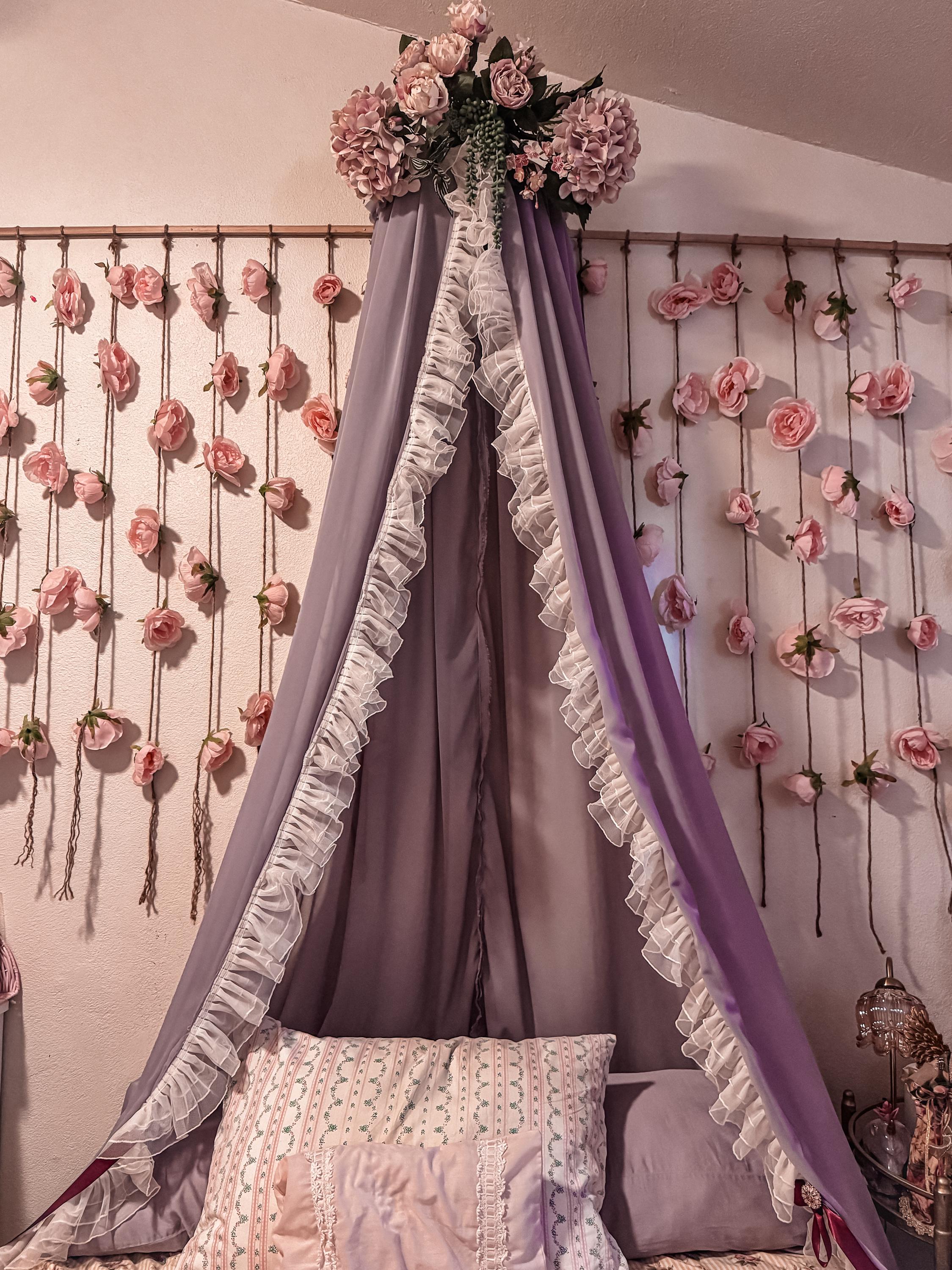 Purple Canopy Bed 1985 Princess Bed Canopy With Lights Round Dome