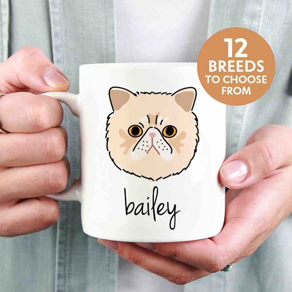 Personalized Exotic Shorthair Cat Mug