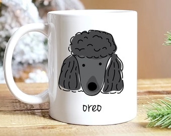 Poodle Mug, Personalized Dog Mug, Dog Lover Gift, Poodle Gifts, 40+ Breeds To Choose From