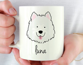 Samoyed Mug, Samoyed Dog Mug, Personalized Coffee Mug, Samoyed Gifts, Dog Lover Gift