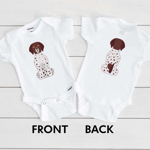 Pointer Baby Onesie®, new born baby clothes, custom baby shower gift, cute dog baby bodysuit, gift for new baby