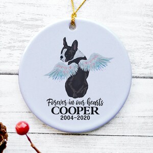 Dog Memorial Ornament, Dog Christmas Ornament, Pet Remembrance Gift