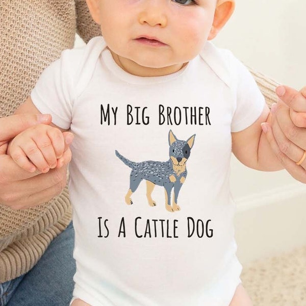 Australian Cattle Dog Baby Onesie®, Aussie cattle dog baby clothes, blue heeler baby gift