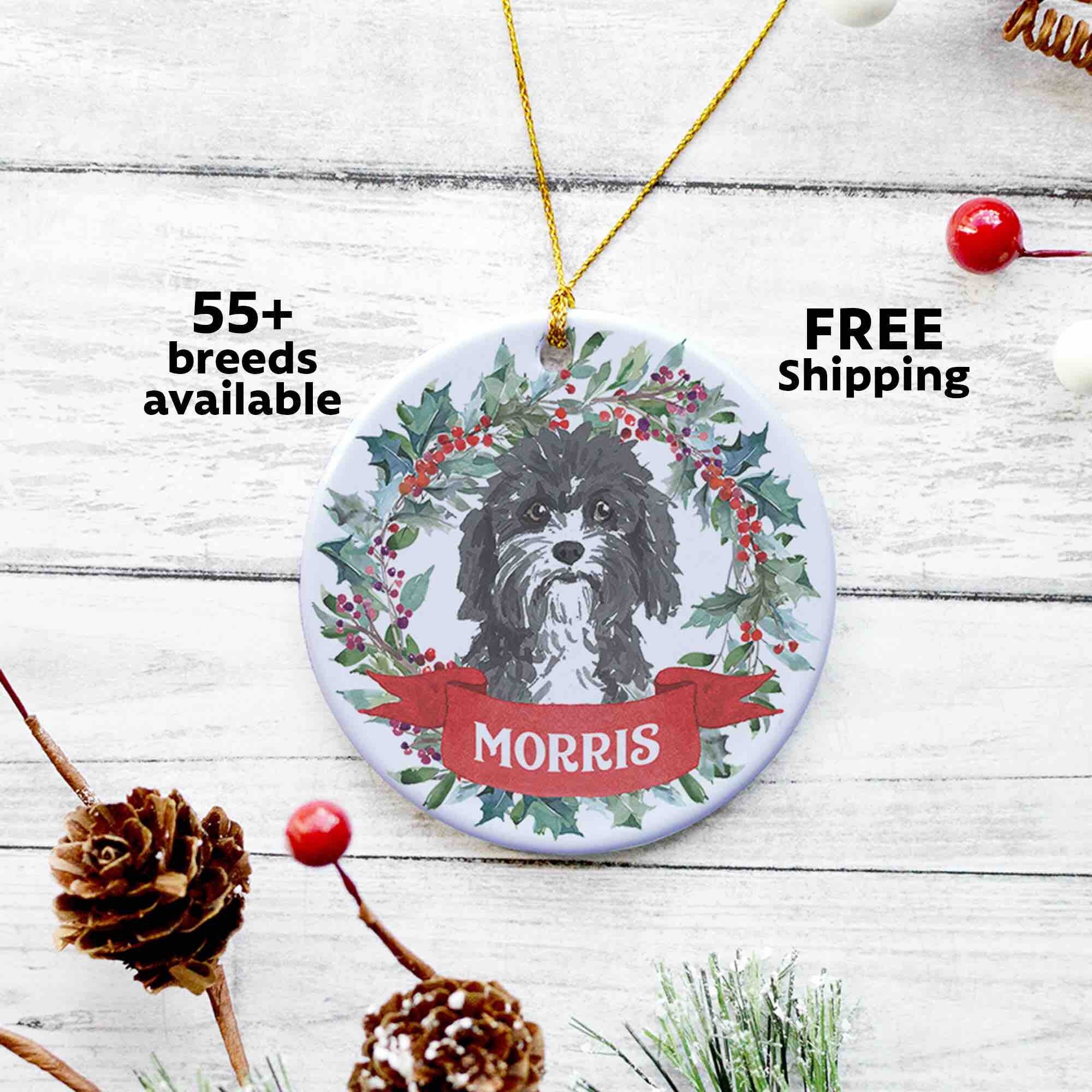 cavapoo christmas ornament