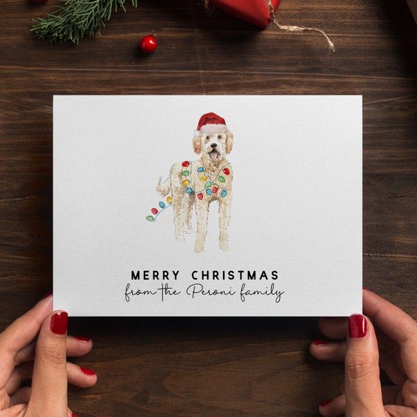 Dog Christmas Card Etsy