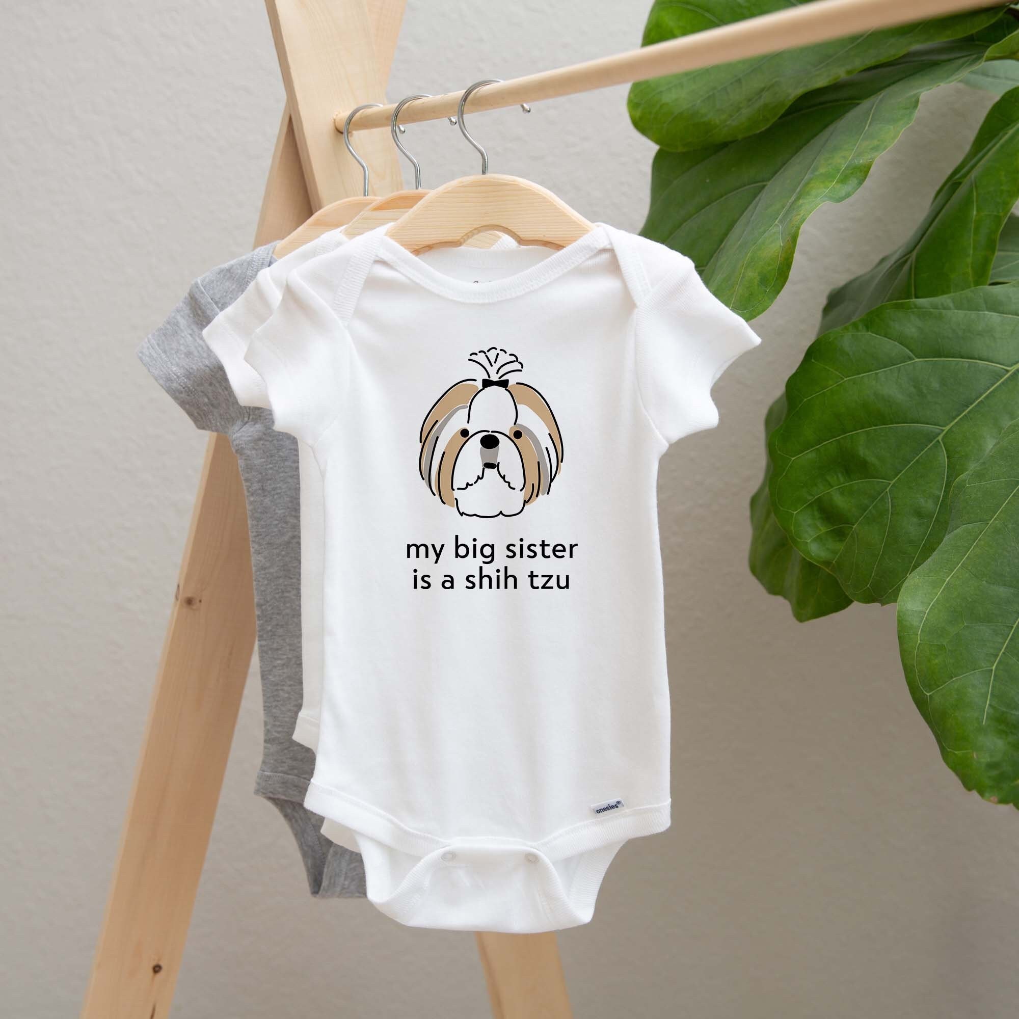 Buy Shih Tzu Baby Onesie®, New Born Baby Clothes, Baby Shower Gift, Cute  Dog Baby Bodysuit, Gift for New Baby Online in India 