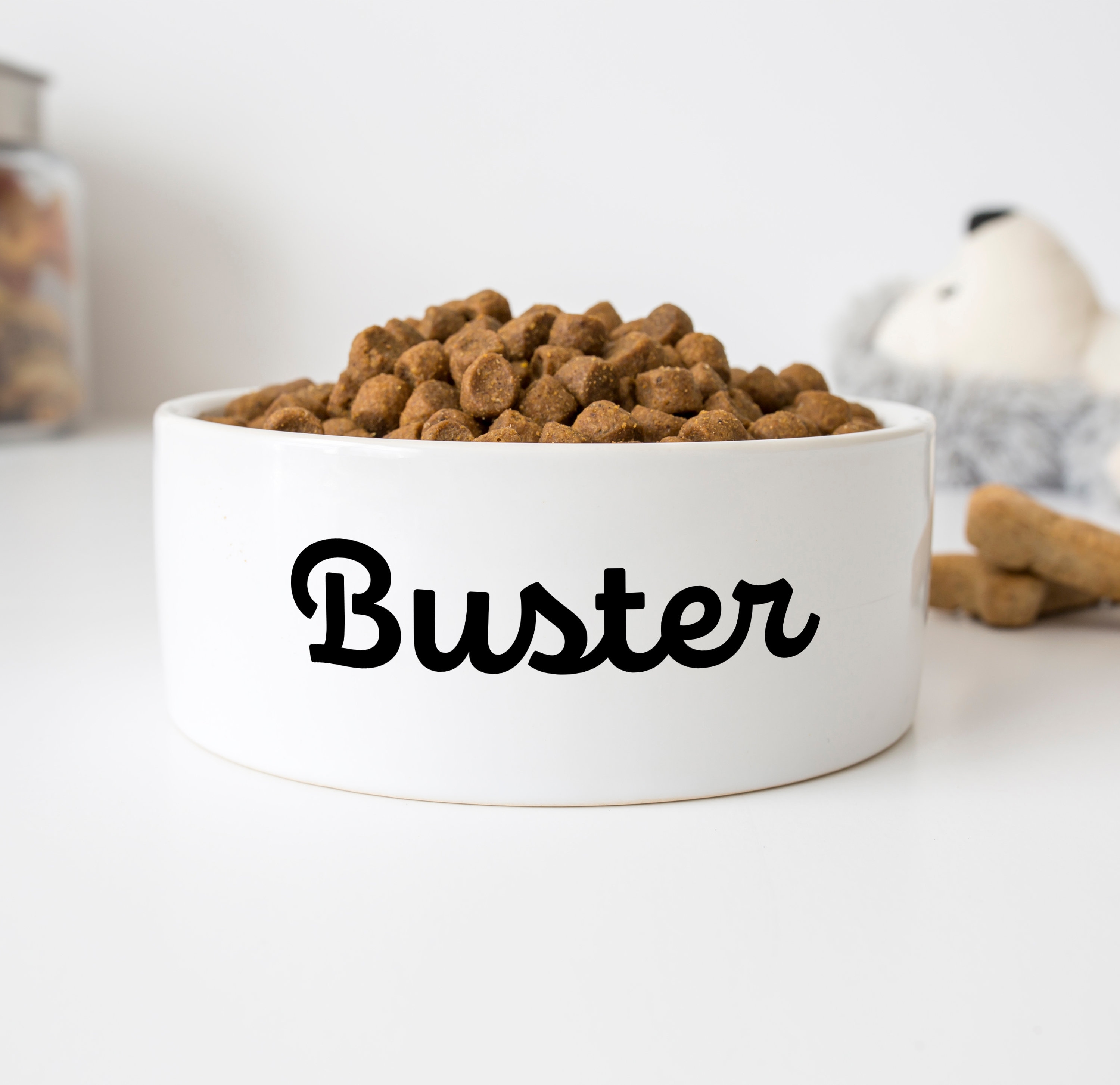 Nihow Dog Food & Water Bowl Set: Elevated Ceramic Dog Bowls for  Medium/Small Size Dog - Food Safe Raised Puppy Bowls - Vivid Blue Pet Bowl  for