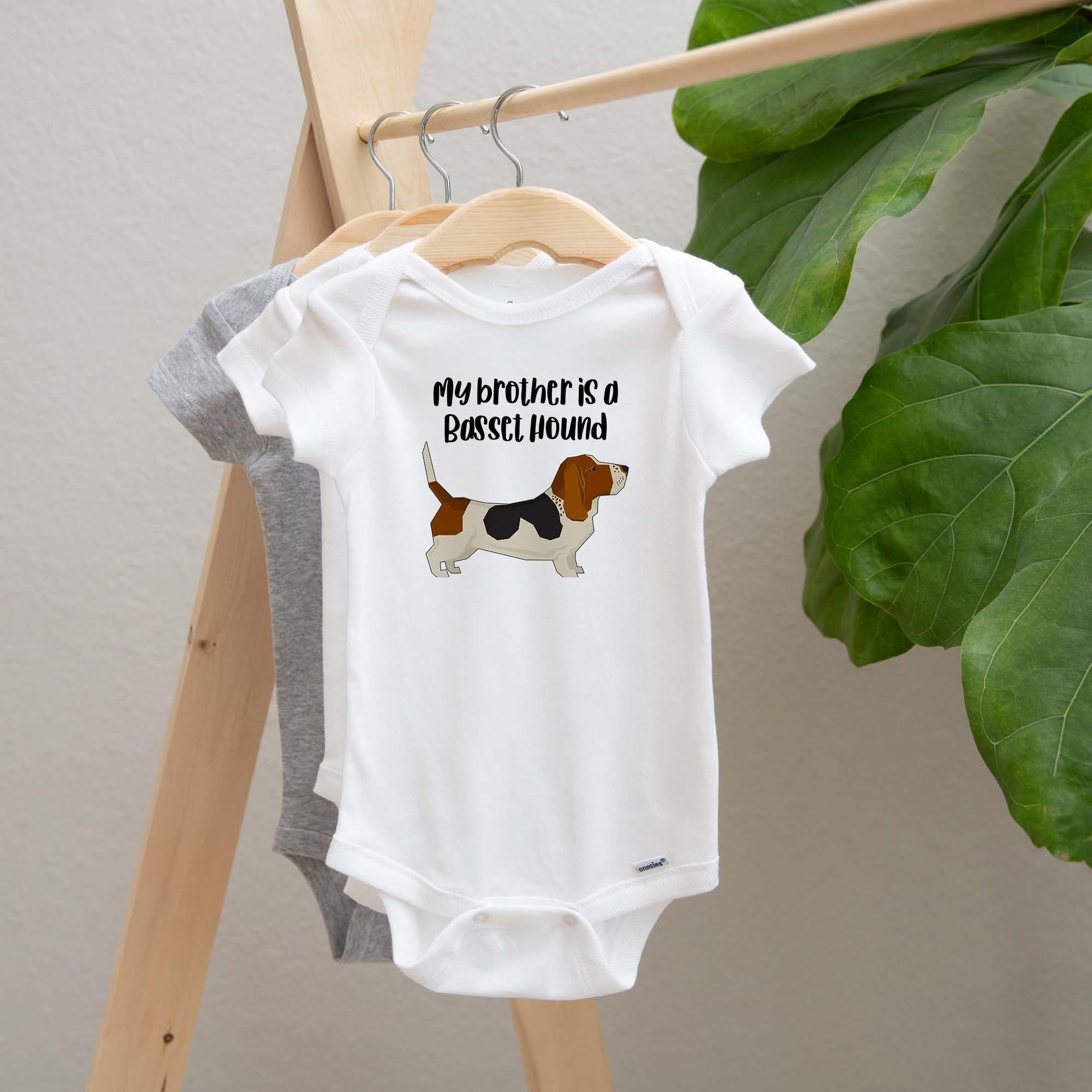 Basset Hound Baby Onesie new born baby clothes baby shower gift cute dog baby bodysuit gift for new baby Etsy