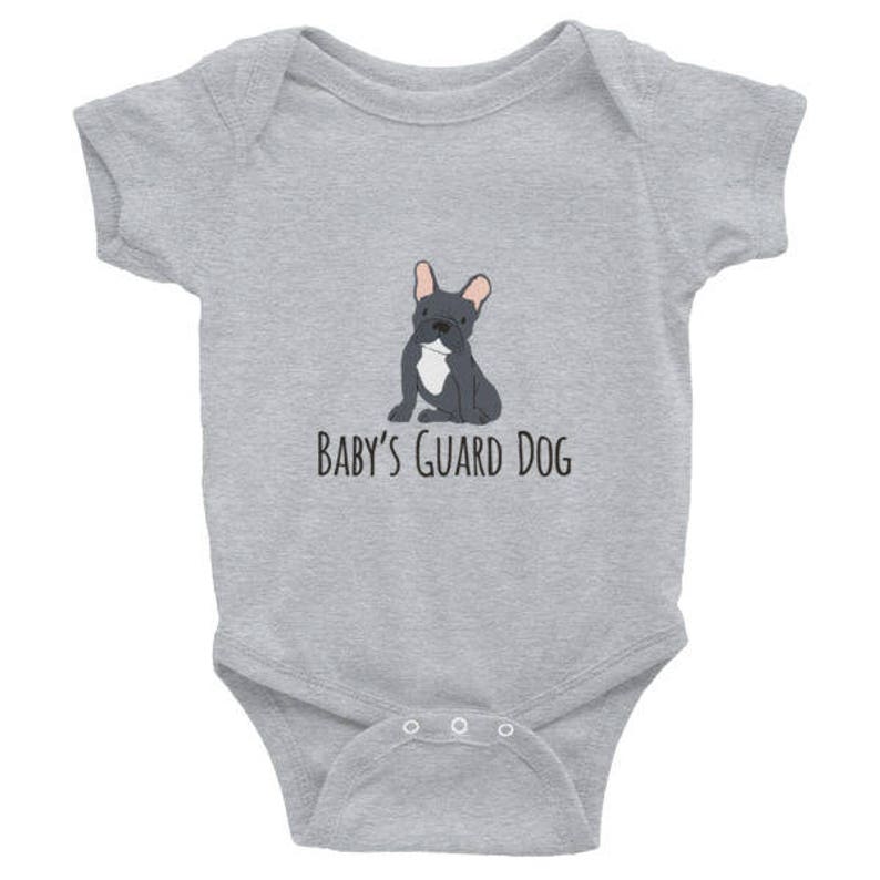 naissance chien mixte Body Bébé Bouledogue Français avec prénom personnalisé
