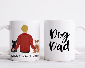 Dog Dad Mug, Fur Dad Gift, Fathers Day Gift, Granddad Coffee Cup, Personalized Mug, Dog Lover Gift