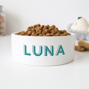 Personalized dog bowl with name