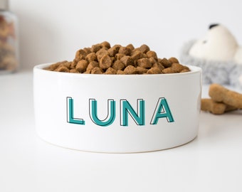 Personalized dog bowl with name