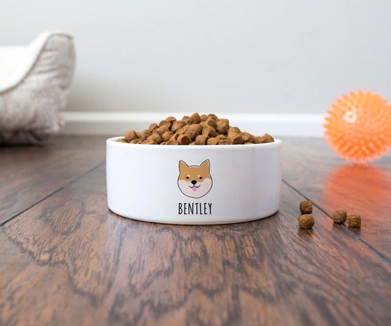 Dog Bowl For Shiba Inu Feeding Dish Shiba Inu Gift