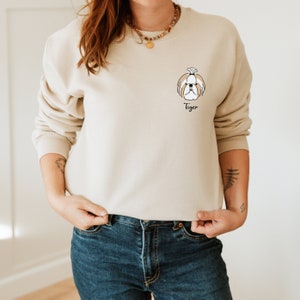 Personalized Dog Sweatshirt: Shih Tzu, Scottish Terrier, Dog Mom Hoodie