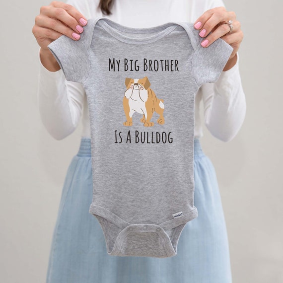 English Bulldog Baby Onesie New Born Baby Clothes Baby Shower Gift Cute Dog Baby Bodysuit Gift for New Baby Etsy Hong Kong