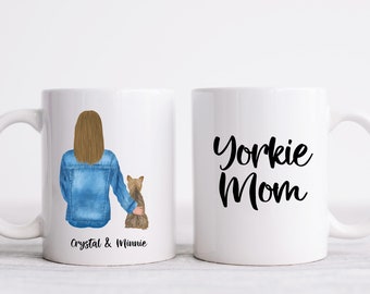 Yorkie Mug, Yorkshire Terrier Dog Mom Gift, Yorkie Gifts, Dog Lover Gift