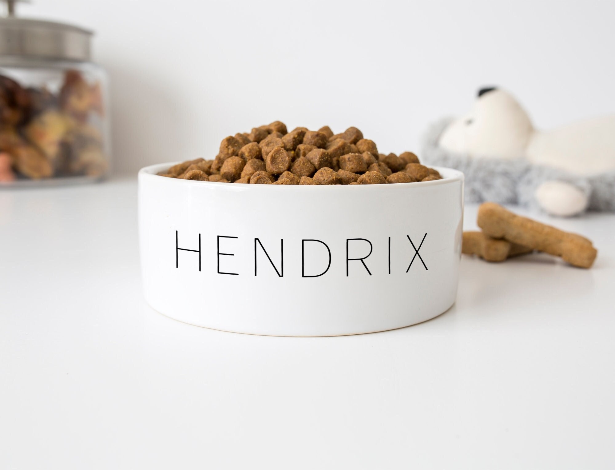 Dog food bowl with name sales