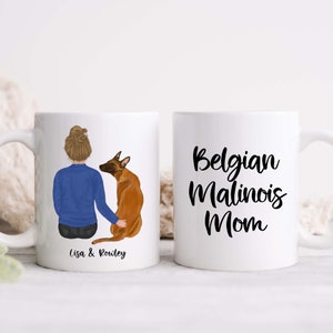 Belgian Malinois Dog Mug, Belgian Malinois Dog Mom Gift, Belgian Malinois Gifts, Dog Lover Gift