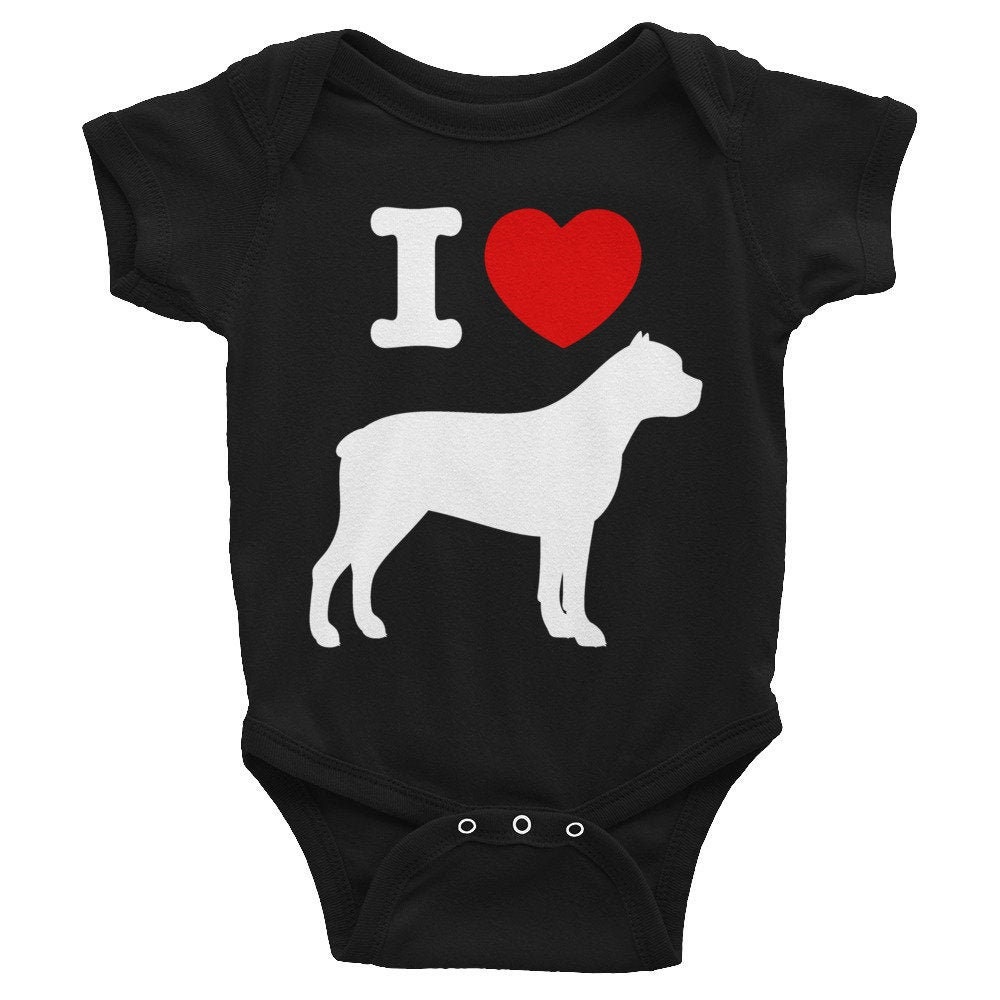 Cane Corso dog baby clothes I love cane corsos baby bodysuits Etsy