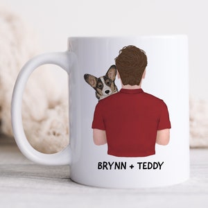Personalized Corgi Dad Mug: Custom Dog Lover Gift