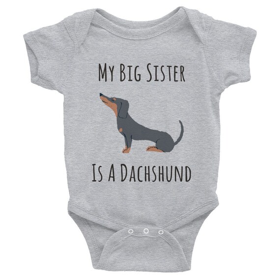 baby clothes with dachshunds on them
