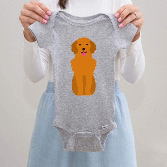 Mono de bebe Golden Retriever ropa para bebe recien nacido regalo para baby shower mono de perro lindo para bebe regalo para bebe recien nacido Etsy Mexico