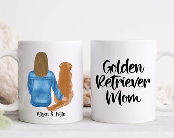Golden Retriever Mug, Dog Mug, Dog Mom Gift, Golden Retriever Gifts, Dog Lover Gift