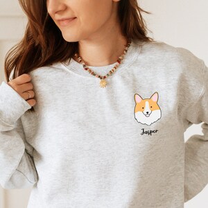 Personalized Corgi Sweatshirt: Unisex Dog Lover Hoodie