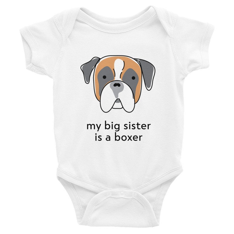 Cute Boxer dog baby clothes for a new baby gift Etsy