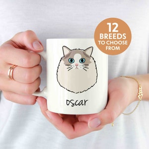 Personalized Ragdoll Cat Mug for Cat Lover Gift