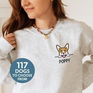 Unisex Personalized Dog Sweatshirt, Dog Lover Hoodie with Name