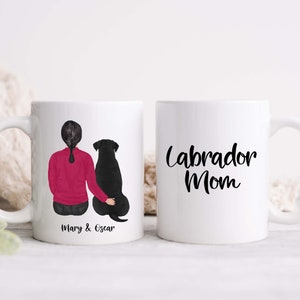 Dog Mom Mug, Mothers Day Gift, 70+ Breeds incl. Labrador, Aussie Shepherd, Bernedoodle, Poodle, Jack Russell, Beagle, Weimaraner, Rottweiler
