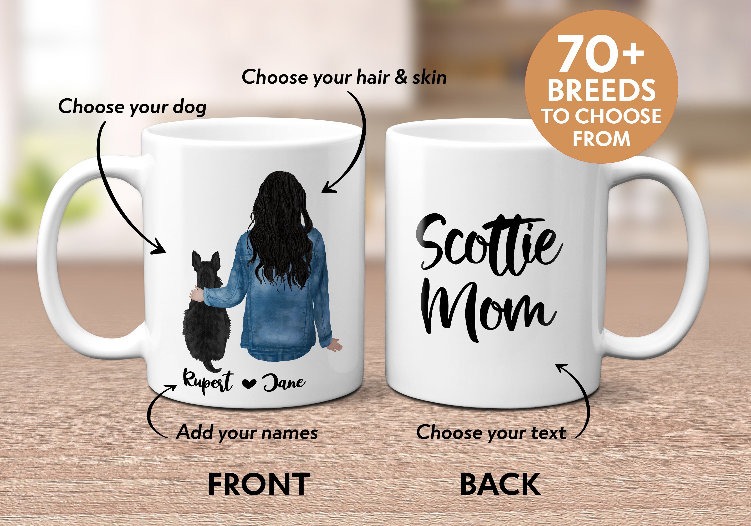 OWNED by Scottish Terrier Coffee Mug for Scottie Dog Lovers OWNED by Scottish Terrier Coffee Mug for Scottie Dog Lovers