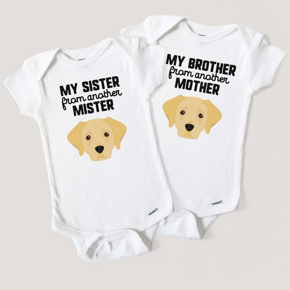 Funny Baby Onesie® Golden Retriever Dog Baby Bodysuit Sister Etsy
