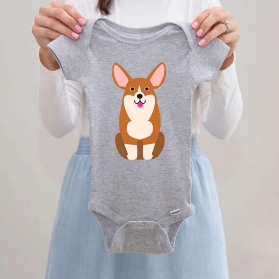 Corgi Baby Onesie Dog Baby Clothes Cute Baby Gift Corgi Dog Gift Unique Baby Clothing Etsy UK