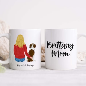 Brittany Mug, Dog Mom Gift, Dog Lover Gift