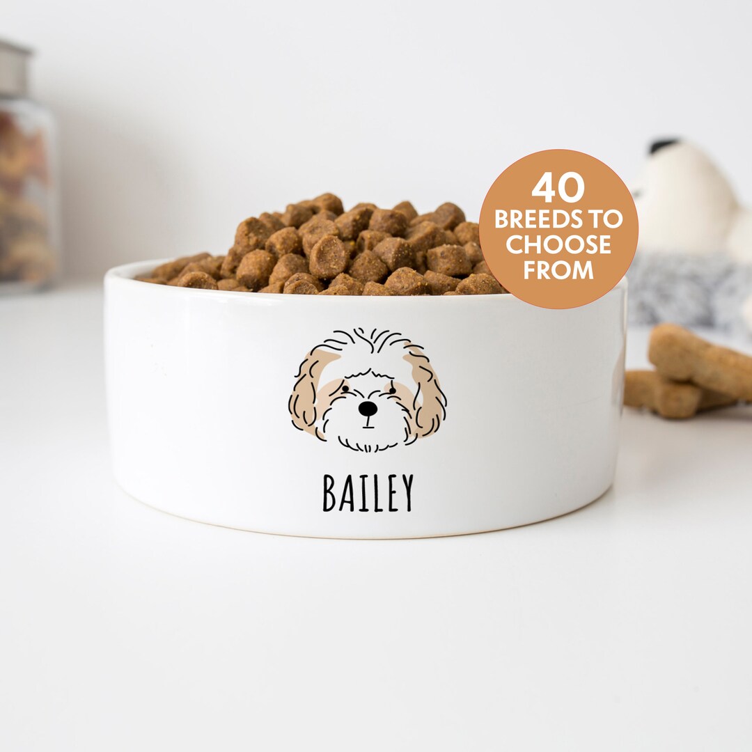 Dog Bowl for Cavapoo, New Puppy Dish, Cavapoo Gifts Etsy