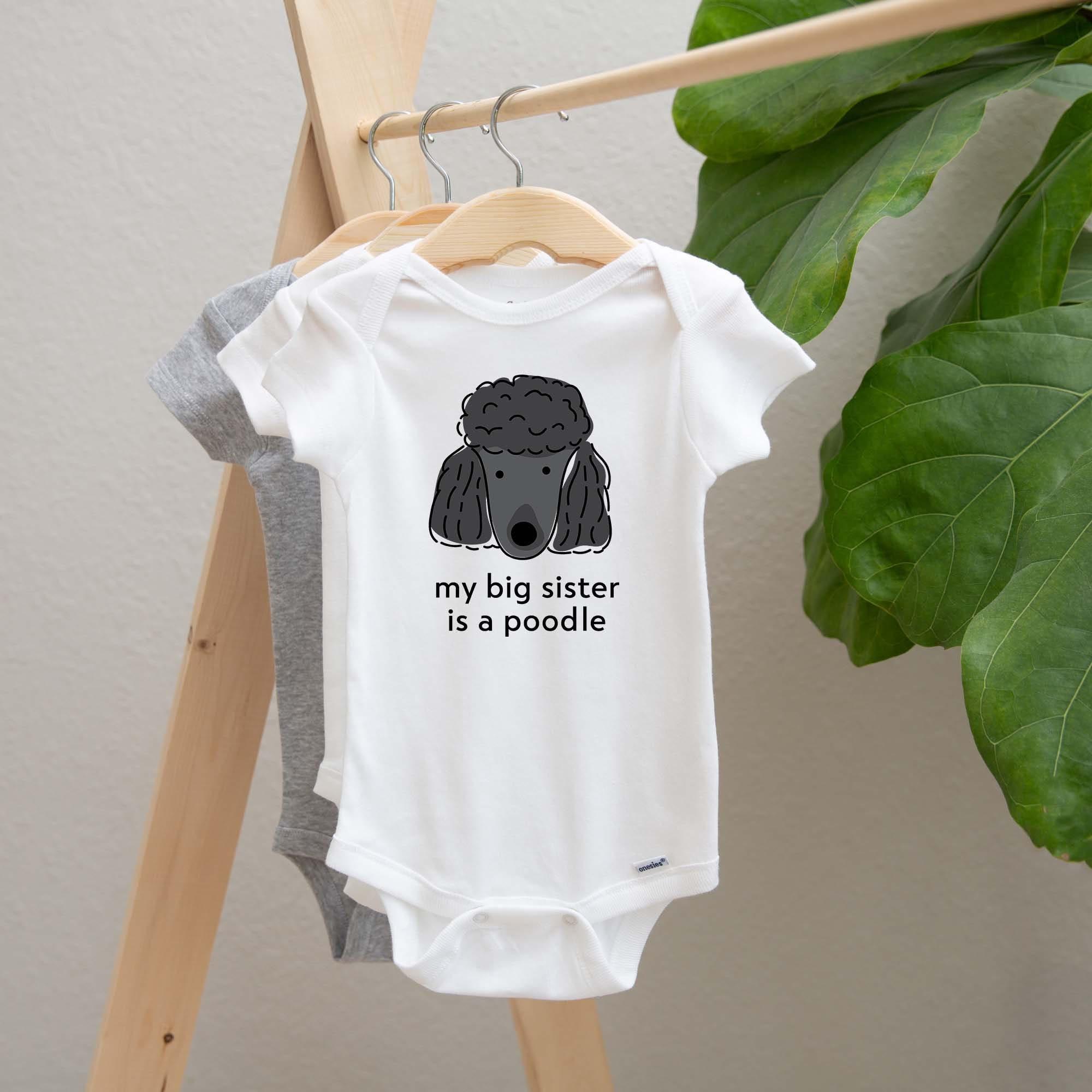 Cute Poodle Baby Onesies® Brand, new born baby clothes, baby shower gift,  cute dog baby bodysuit, gift for new baby