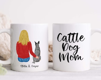 Cattle Dog Mug, Australian Cattle Dog Mom Gift, Blue Heeler Gifts, Dog Lover Gift