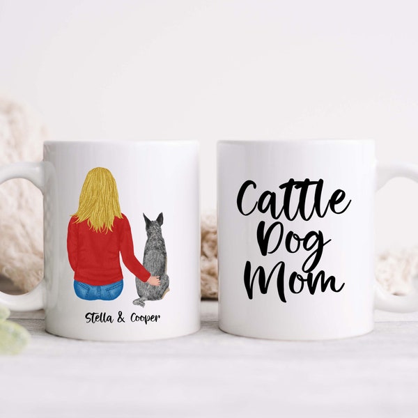 Cattle Dog Mug, Australian Cattle Dog Mom Gift, Blue Heeler Gifts, Dog Lover Gift