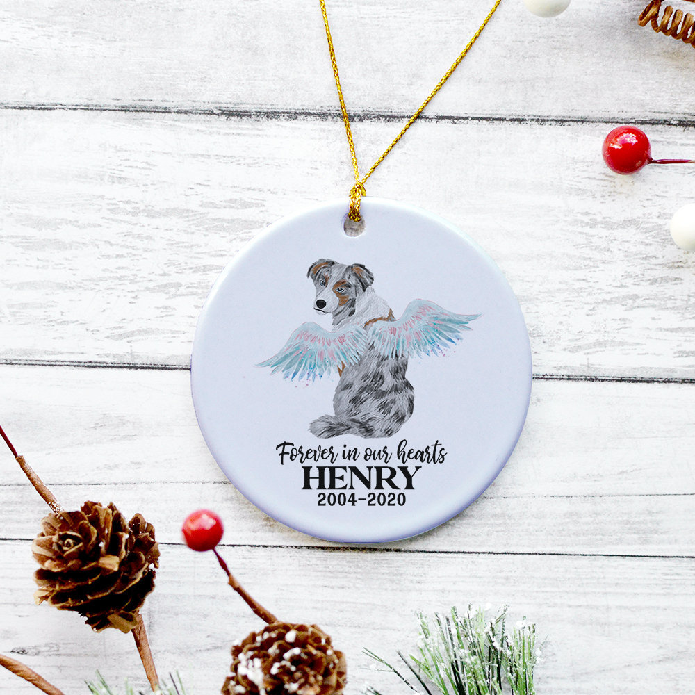 Dog Passing Gift Dog Angel in Heaven Memorial Ornament Etsy UK