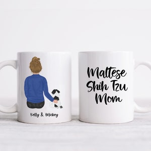 Maltese Shih Tzu Mug, Maltese Shih Tzu Dog Mom Gift, Maltese Shih Tzu Gifts, Dog Lover Gift
