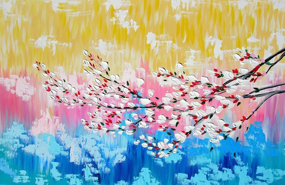 Rainbow Art Rainbow Painting Bright Art Happy Art Happy